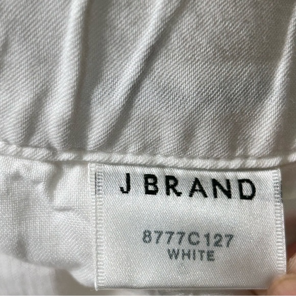 J BRAND White Linen/Cotton Wide Leg Pants Size 25 - Picture 12 of 15